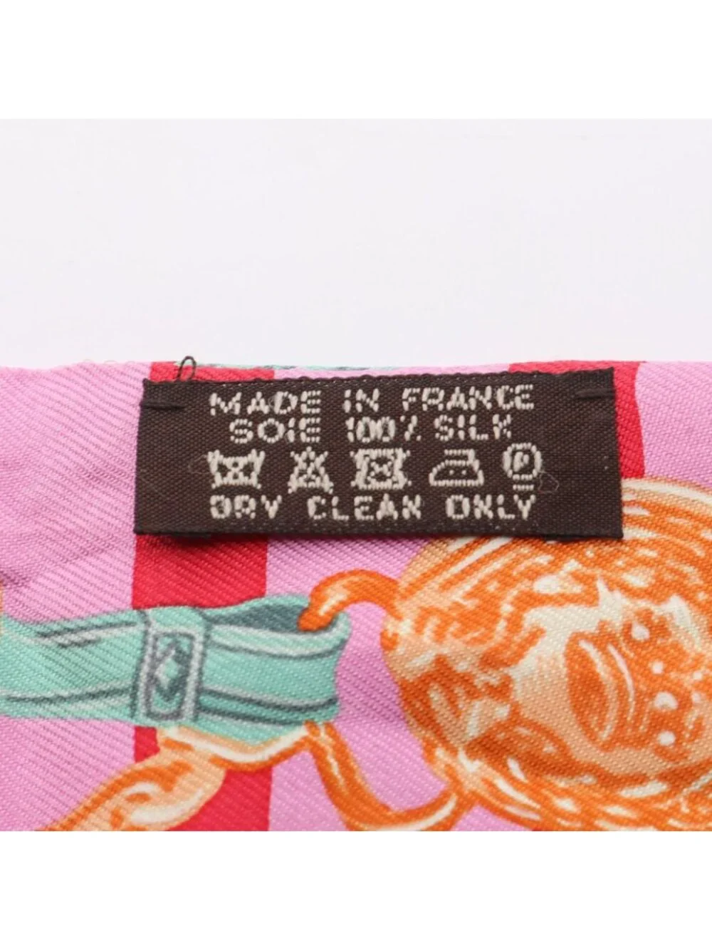 Hermes Scarf Twilly Brides de Gala Bayadere Ribbon Pink Silk